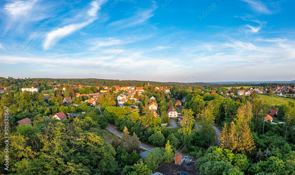 Luftbild Blick über Friedrichsbrunn im Harz Luftbild Blick über Friedrichsbrunn im Harz