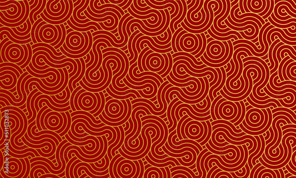 幾何学 抽象 金 赤 波 背景