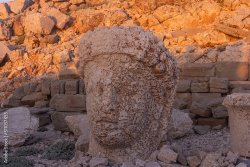Fortuna statue on top of Mount Nemrut, Commagene goddess photo
