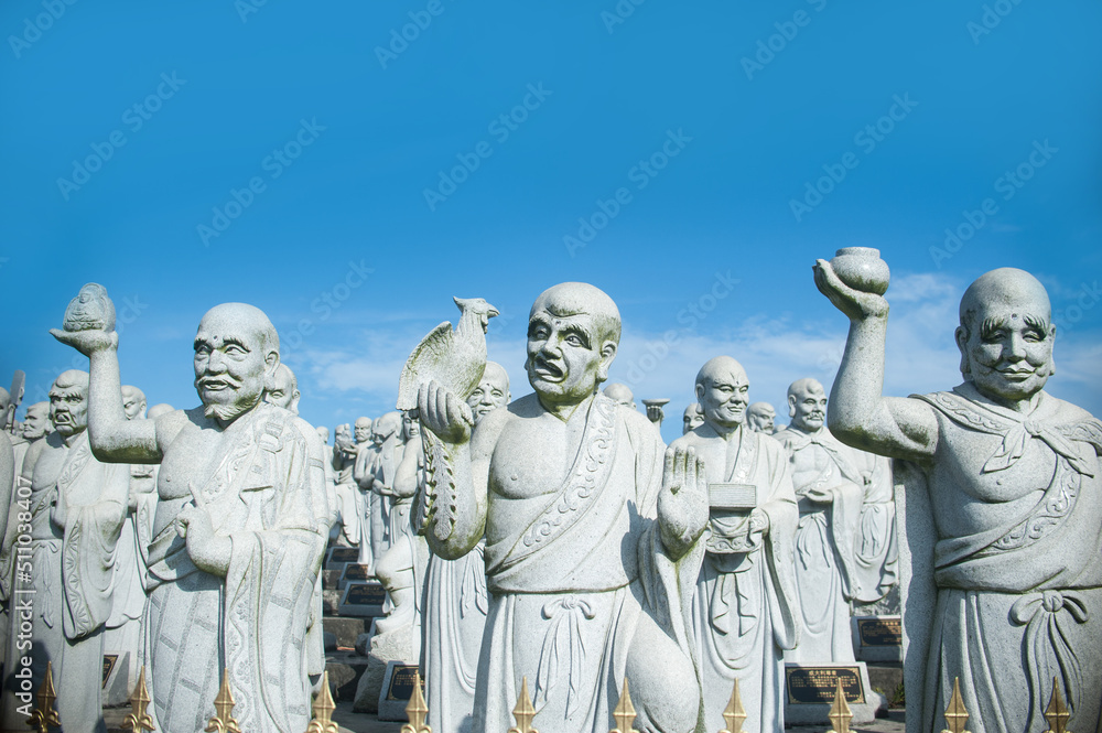 Naklejka premium Ksitigarbha Bodhisattva Temple, TanjungPinang, Bintan island