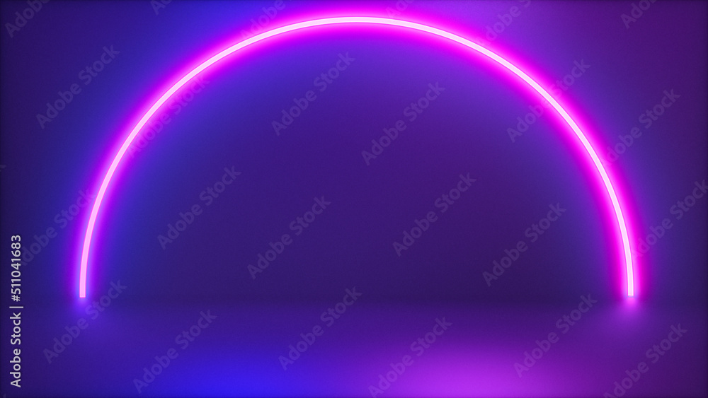 basic objects neon glowing (3d rendering) basic objects neon glowing (3d rendering)