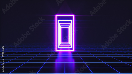 a futuristic technology background (3d rendering)