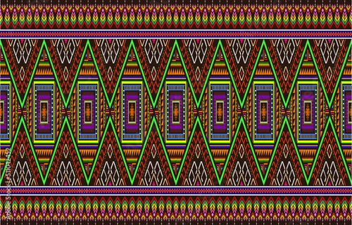 Set of symmetrical components in a continuous pattern for décor. Wallpaper, textiles, and ceramics all have prints. Illustration in vector format.