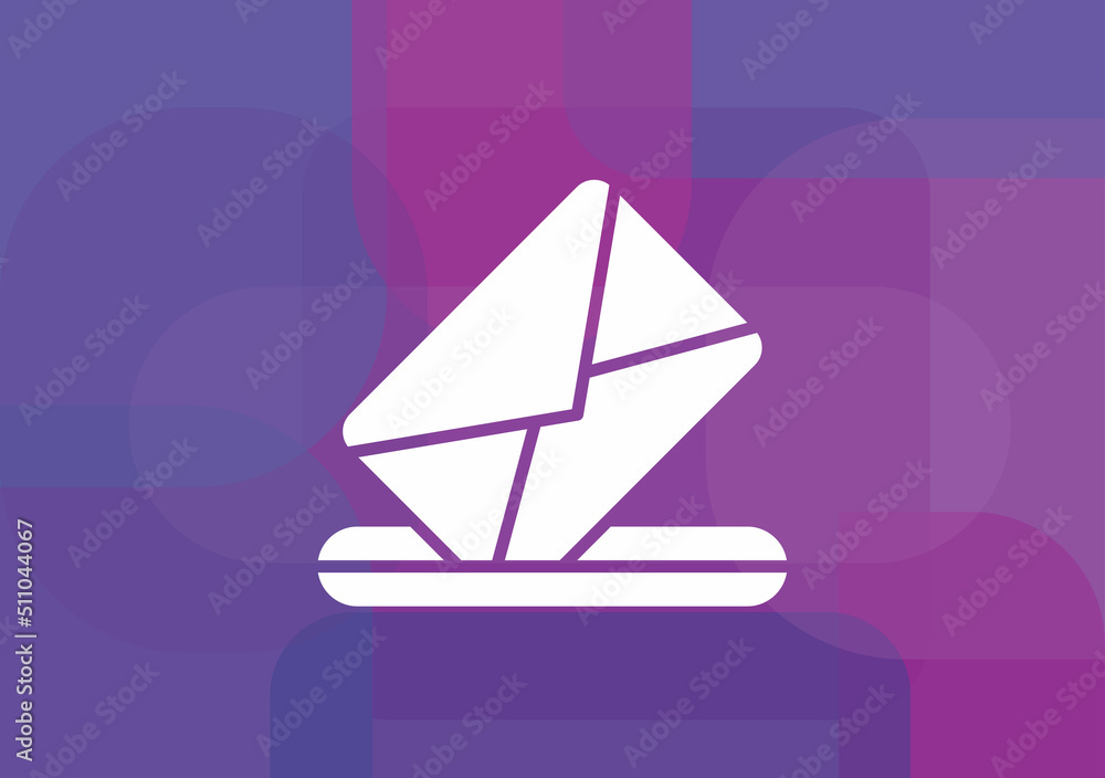 Vector mailbox icon, Illustration.line icon.vector illustration design Vector mailbox icon, Illustration.line icon.vector illustration design