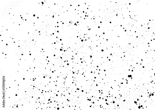 Ink spray dots, paint brush drops, background. Vector illustration