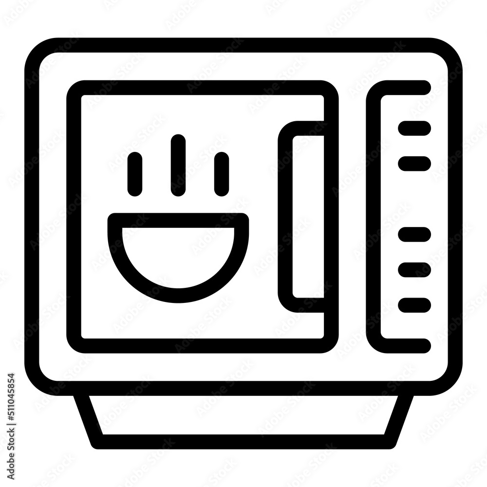 Microwave icon outline vector. Book recipe. Kitchen menu Microwave icon outline vector. Book recipe. Kitchen menu