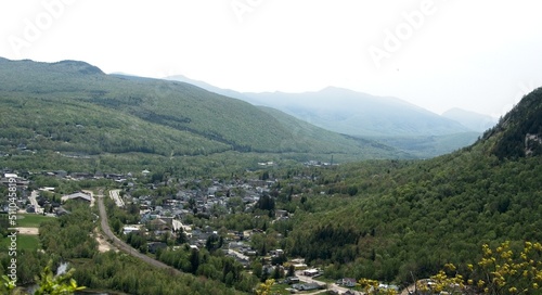 Photography Aerial view of Berlin, New Hampshire