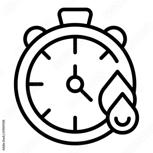 Change motor oil time icon outline vector. Auto service. Machine brake