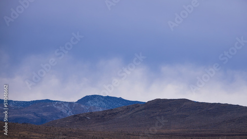 Desert Mountains under a cloudy sky