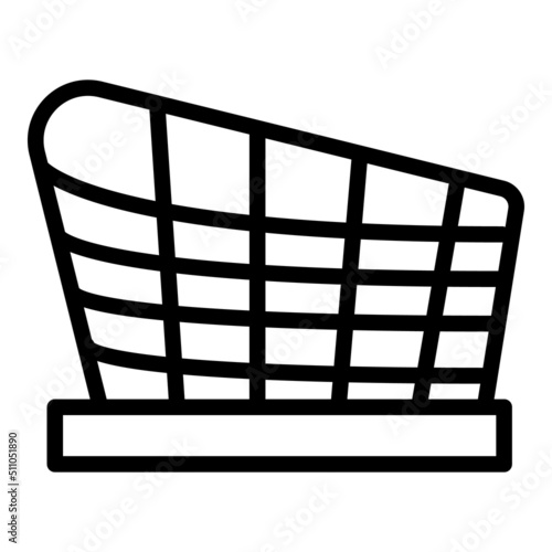 Abstract opera house icon outline vector. World monument. Architecture travel