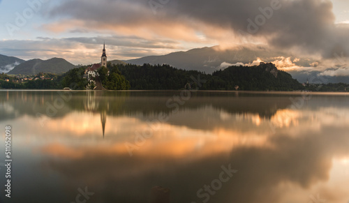 Lake Bled on a summer morning