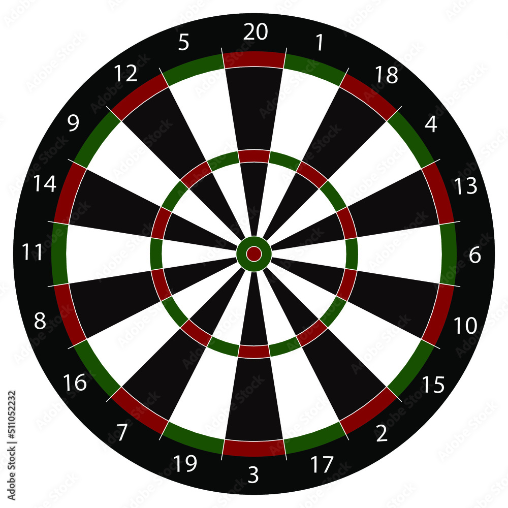 target with numbers. dart board
target with numbers. dart board