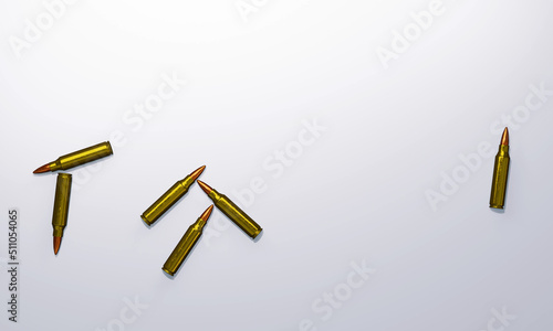rifle bullet 3d render
