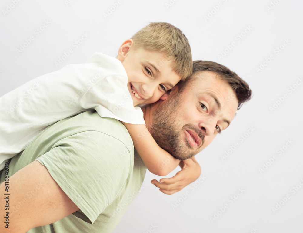 father with son happy father with son happy
