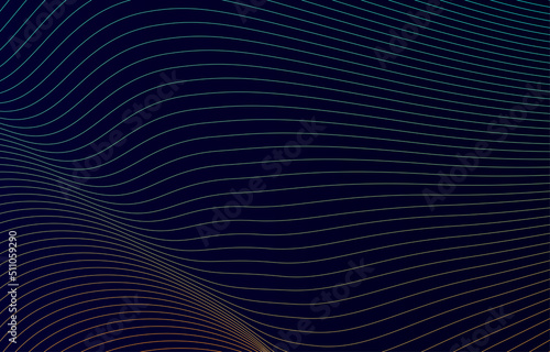 Abstract background, line wave element, sound spectrum equalizer wallpaper, vector futuristic particle technology illustration.