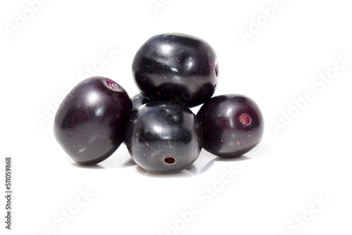 Java plum fruit isolated on white background