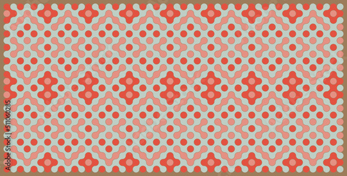 Multicolor truchet tiling connections illustration
