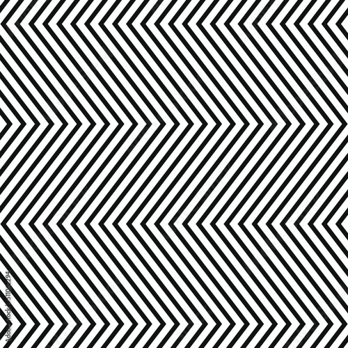 Solid dense black white zig zag pattern background vector design.