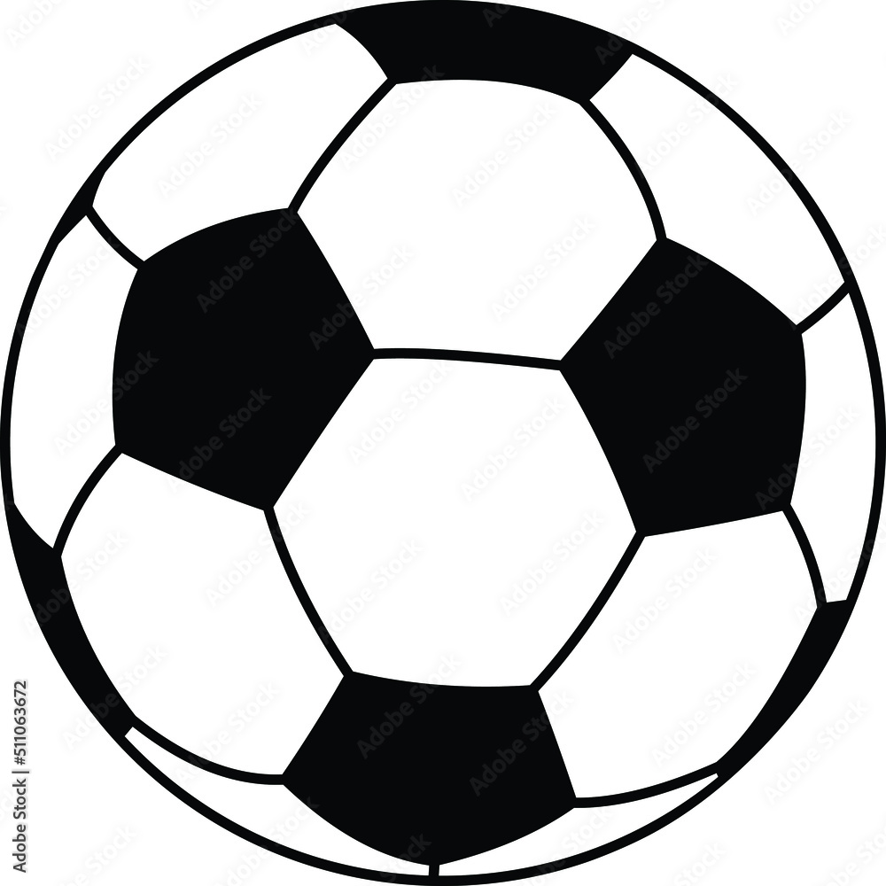 Soccer. Vector illustration of a ball.