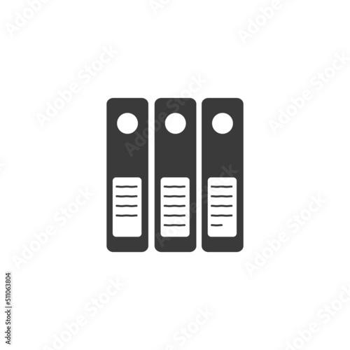 vector illustration of a work desk file box.