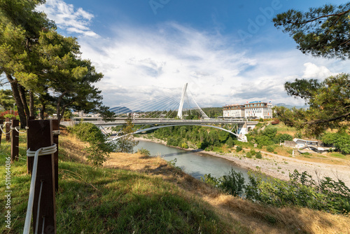Bridges in Podgorica on river Moraca, Capitol of Montenegro