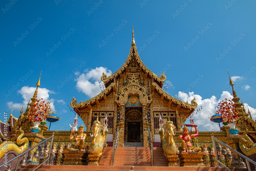 Temples in Thailand, beautifully created, beautiful culture.