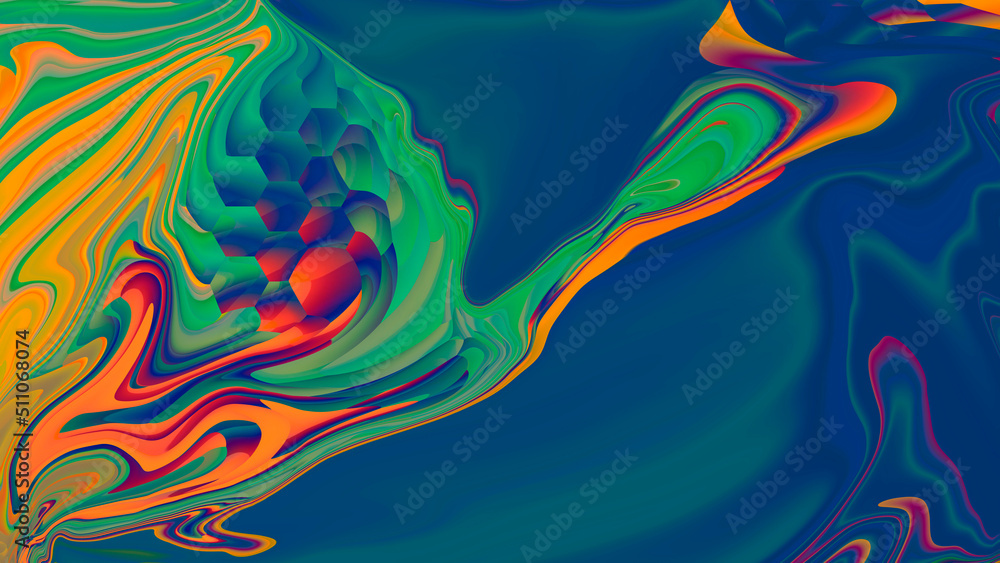 Abstract gradient glowing fantasy background.