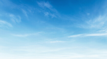 beautiful blue sky with white cloud in sunrise
