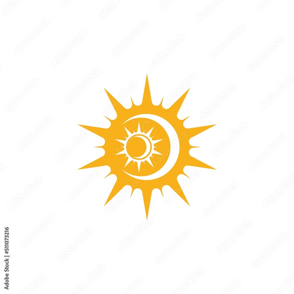 Sun Vector illustration Icon Sun Vector illustration Icon