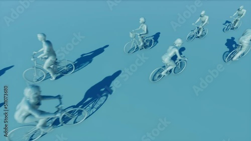 Bicycles Background Animation.Full HD 1920×1080. 09 Second Long. photo