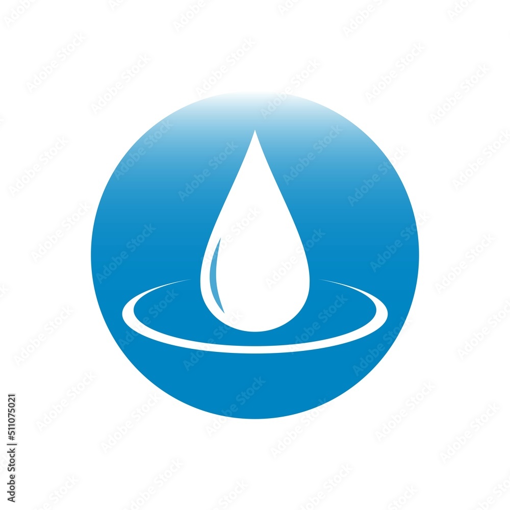 Drop on a white background. Vector illustration. Drop on a white background. Vector illustration.