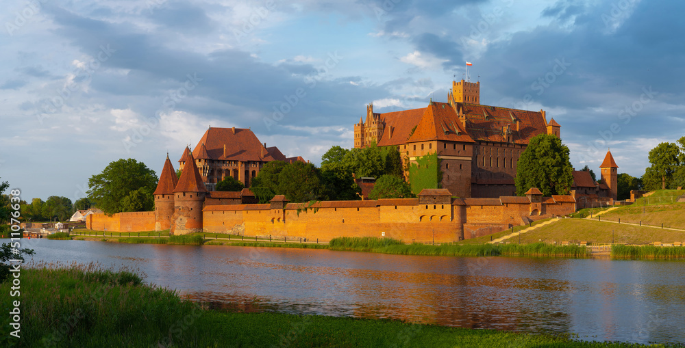 2022-06-13. Castle of the Teutonic Knights Order in Malbork, Poland,  is the largest castle in the world.