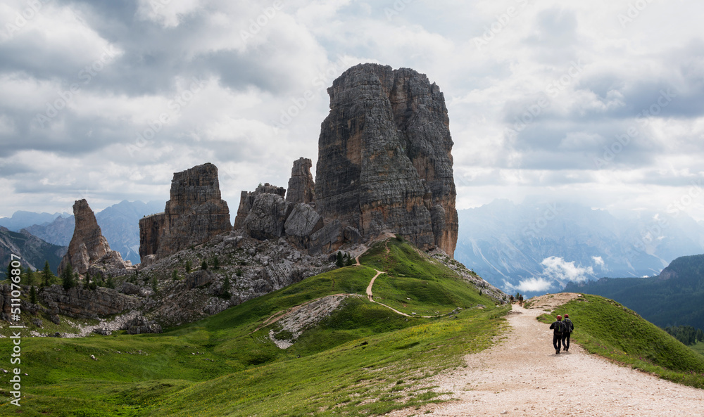 Cinque Torri in the Italian Dolomites