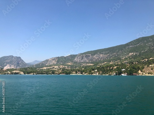 view of the sea and mountains