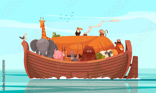 Noahs Ark Vector Illustration