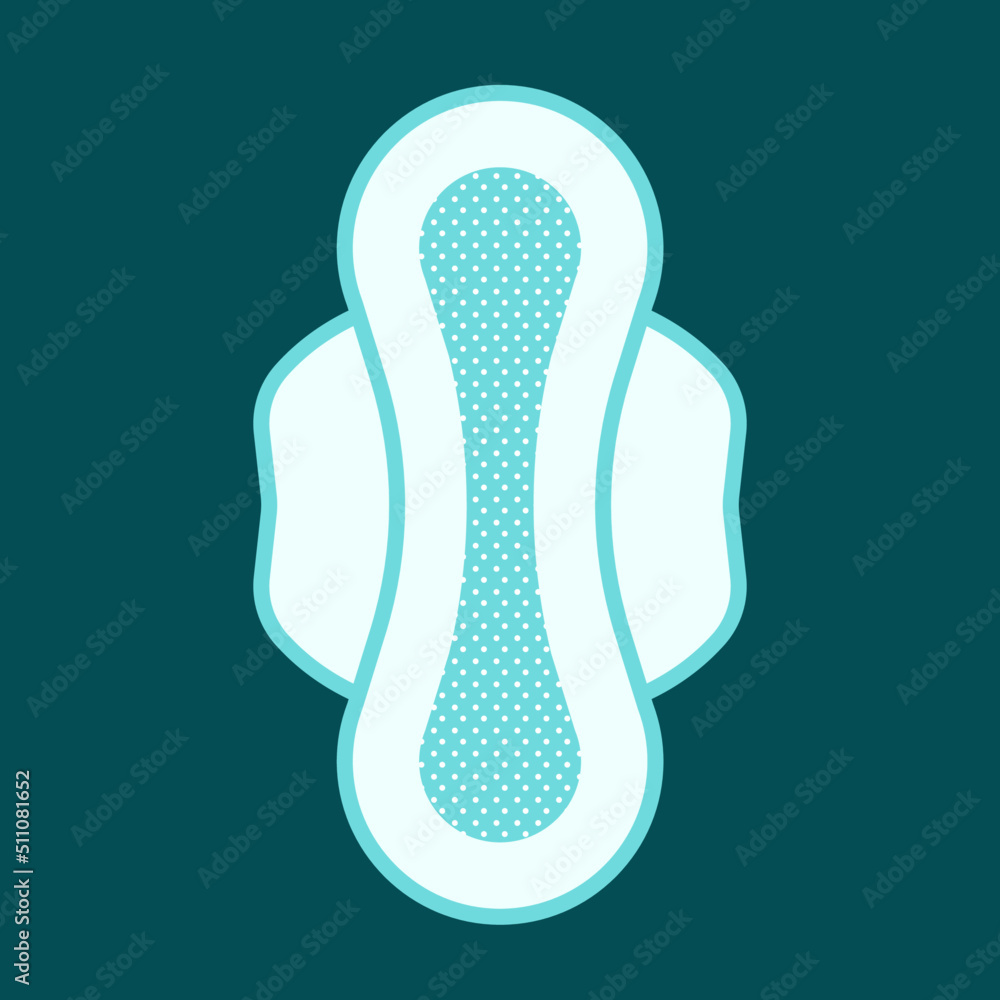 women's sanitary napkin logo icon Vector Illustration in flat style