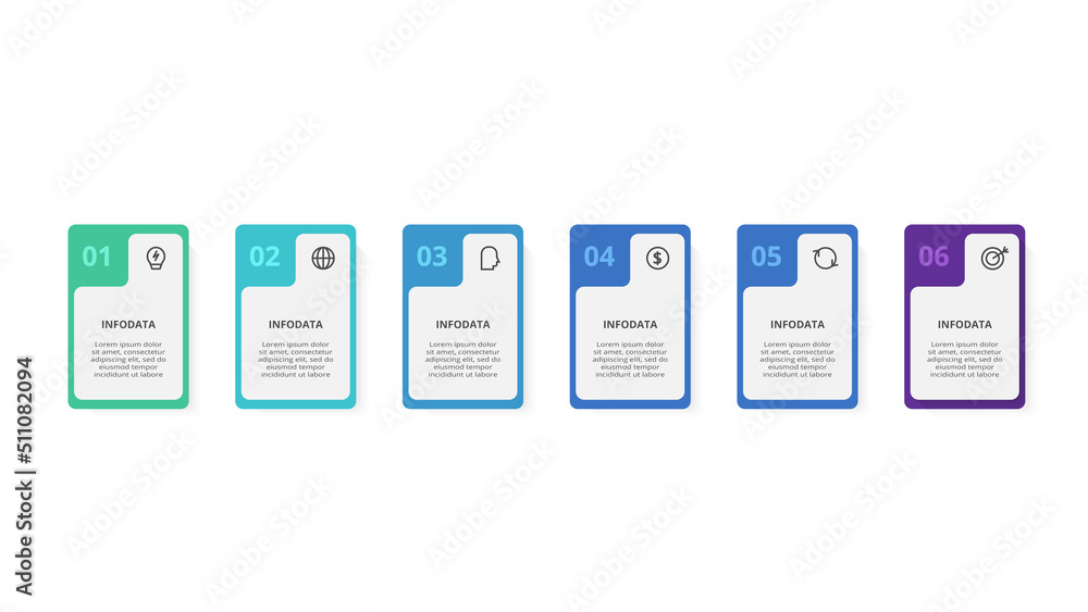 Rectangles infographic with 6 steps, options, parts or processes. Business data visualization. Rectangles infographic with 6 steps, options, parts or processes. Business data visualization.