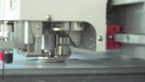 Work of the plotter for cutting of various materials