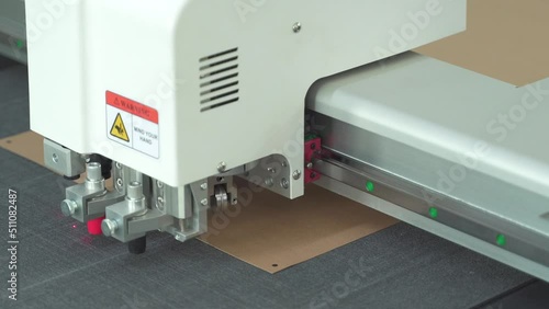 Work of the plotter for cutting of various materials