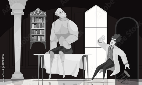Cartoon Frankenstein Illustration