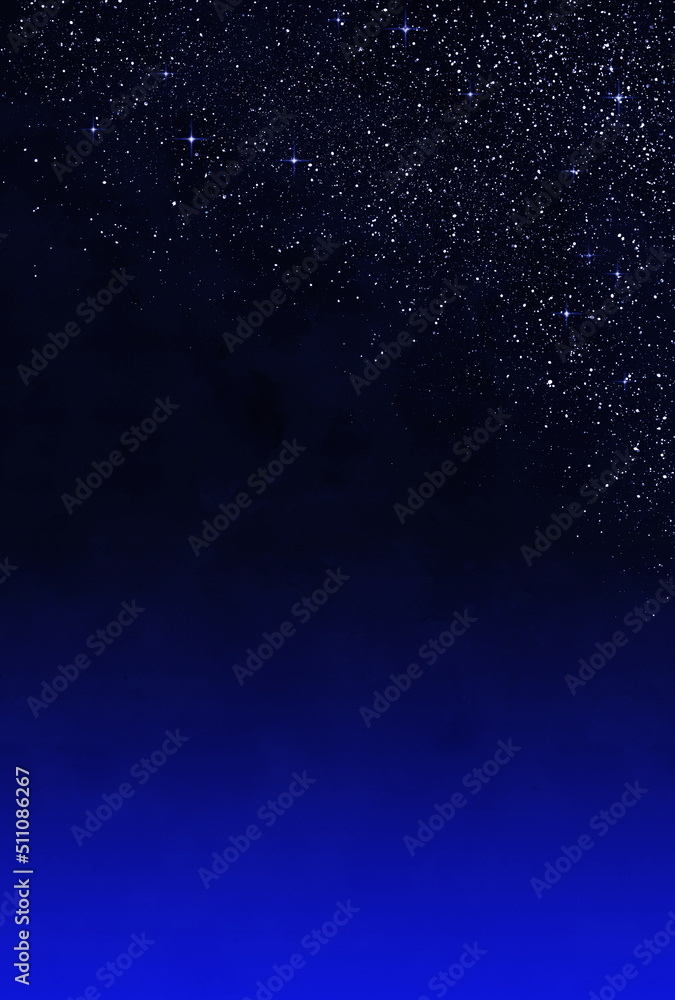Fototapeta premium 背景素材_水彩テクスチャ_夜空