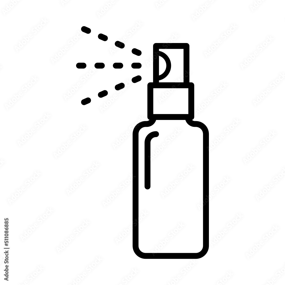 A can of insect spray. Outdoor mosquito repellent. Balon with poison from harmful mosquitoes. icon Vector illustration A can of insect spray. Outdoor mosquito repellent. Balon with poison from harmful mosquitoes. icon Vector illustration