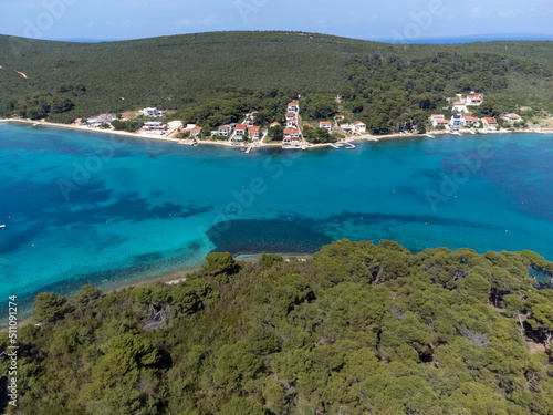 Obraz na płótnie bay of Brgulje on island Molat in the adriatic sea, Croatia w salonie
