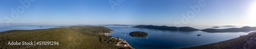 Obraz na płótnie panoramic view of island Molat in the adriatic sea, Croatia w salonie