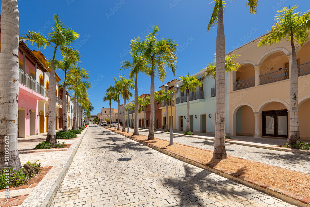 Streets in Capcana Village, Dominican Republic Streets in Capcana Village, Dominican Republic