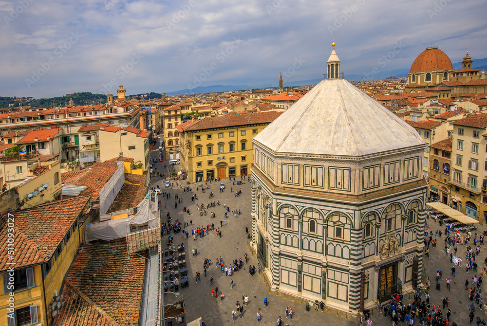 Florence, Baptistère vu du campanile
