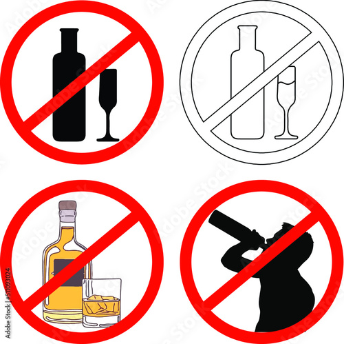 no alcohol sign