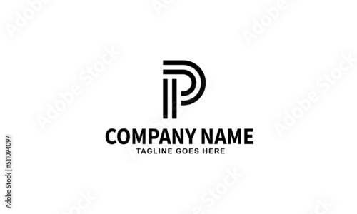 Letter P monogram logo is the best logo for your company 