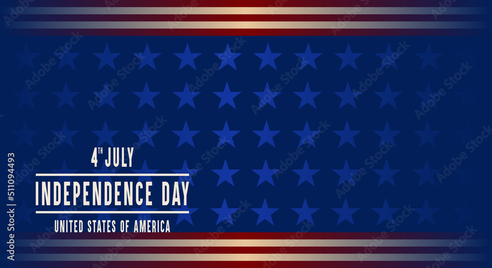 Banner, background, Fourth of July Independence Day. Abstract design with text and copy space area. Star, sparkling Banner, background, Fourth of July Independence Day. Abstract design with text and copy space area. Star, sparkling
