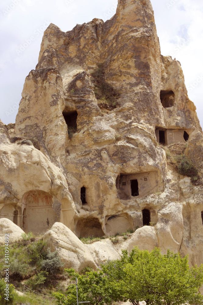 beautiful view of uchisar in cappadocia , Turkey